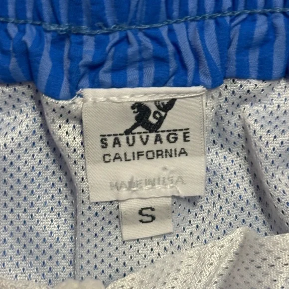 Sauvage Men's Small Swim Trunks Mesh Lined Board Shorts Made In The USA - Picture 4 of 9